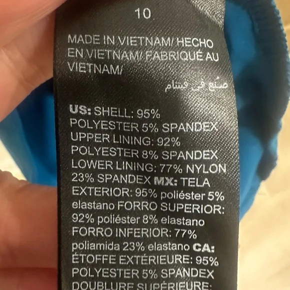 White House Black Market Blue Wrap Dress Size 10 Teal Knee Length Short Sleeve - Picture 4 of 4